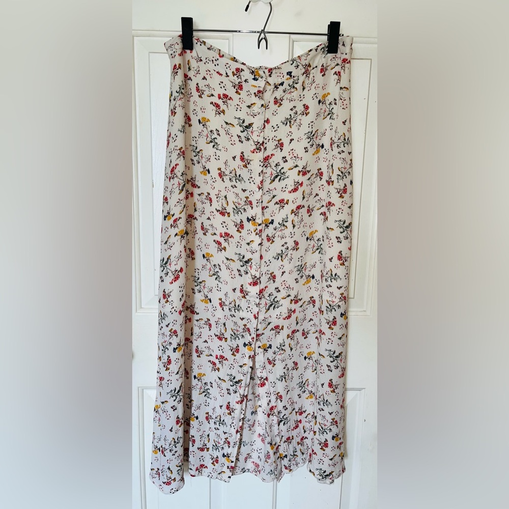 Lucky Brand floral maxi skirt, size L